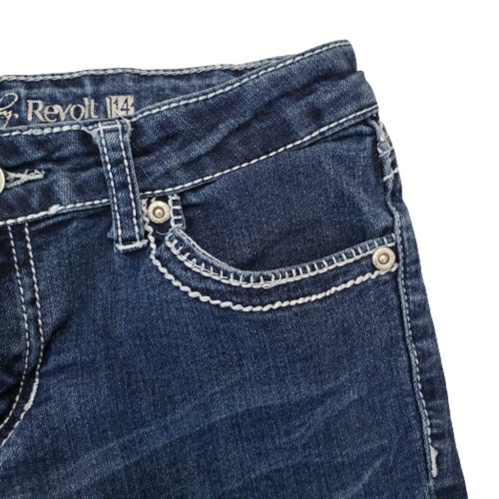 Revolution by Revolt Skinny Jeans Sz 14 Girls - Picture 4 of 9
